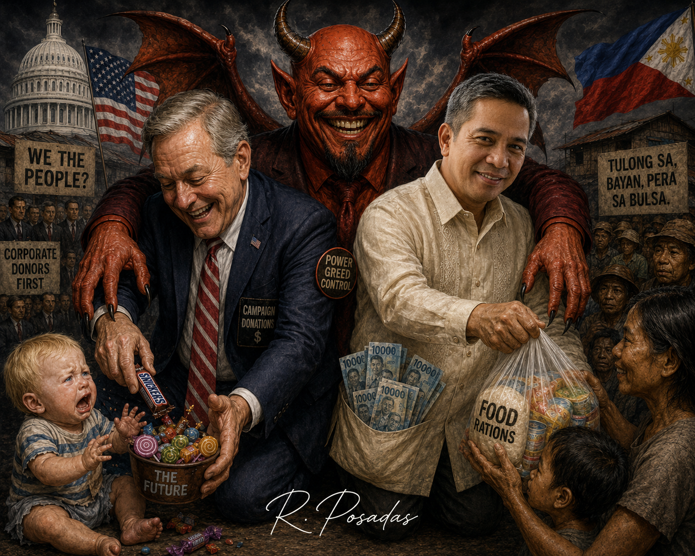 Politicians are the Devil's best friends.
