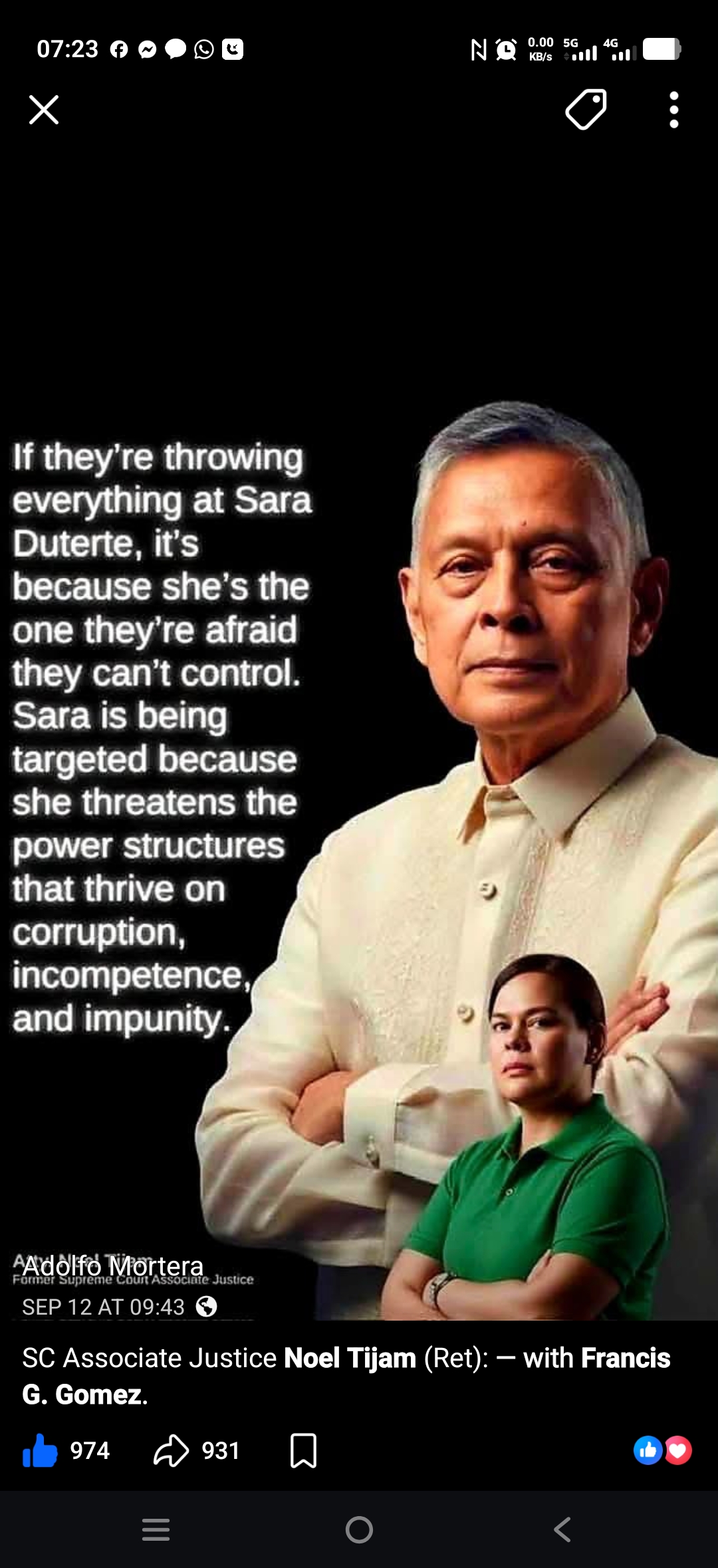 Phillipines in distress.