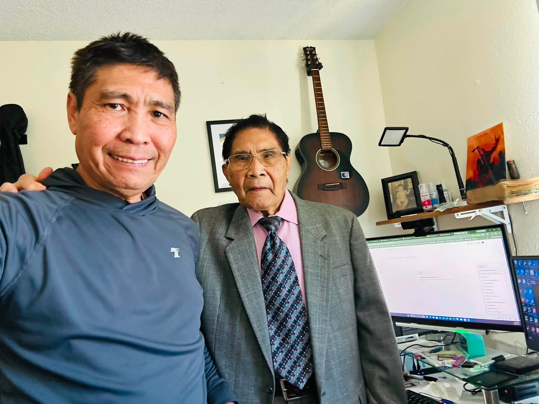 Photo by www.GetBizMusic.com with Roberto Feliciano Posadas and Ralph Posadas.